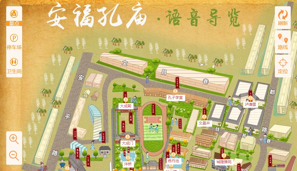 清河门手绘地图：智慧景区智能化服务的延伸